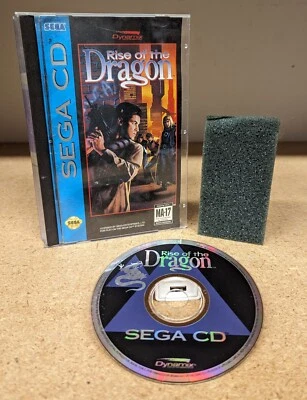 Rise of the Dragon Sega CD Complete w/ Case, Manual & Reg Card MINT Disc  - Image 1 of 4