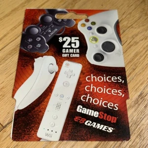 Vintage GAMESTOP / EB GAMES GIFT CARD w/ hanger (No Value) - Picture 1 of 3