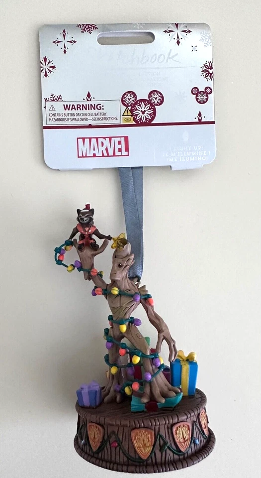 Disney Guardians of the Galaxy Rocket & Groot Light-Up Sketchbook Ornament