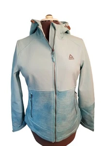 Reebok Women's Jacket Fleece with Hooded Long Sleeve Full Zip Warm Coat M - Picture 1 of 5