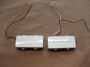 Jazzmaster Guitar Pickups Set - AGED WHITE - Picture 1 of 8