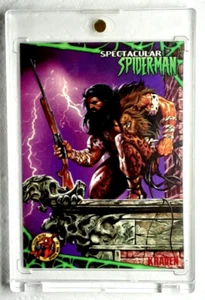 1997 Spider-Man Red Foil Card 73 KRAVEN. Free New Top Loader. - Picture 1 of 3