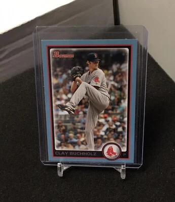 Clay Bucholz Blue 2010 Bowman card 126 Boston Red Sox 227/520 - Image 1 of 2