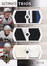 2007 Ultimate Collection 08 Ultimate Trios Patches Ovechkin Malkin Radulov 07/10