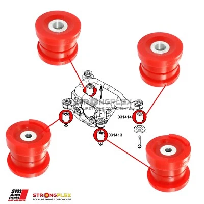 BMW E46/E46 M3 Kit de silent bloc de fixation de sous-châssis arrière - Photo 1/4
