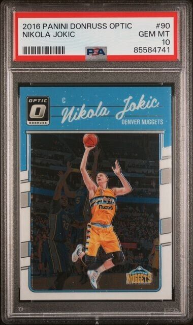 2016 Panini Donruss Optic 90 Nikola Jokic PSA 10 2nd Year Denver Nuggets