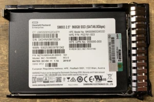 Disque SSD serveur HP Enterprise MK000960GWSSD SM883 2,5" 960 Go SATA 6 Go/s P02761-003 - Photo 1/6
