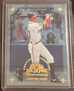 1998 Leaf Fractal Foundations #130 Chipper Jones - 200/3999 ~ Atlanta Braves! - Bild 1 von 2