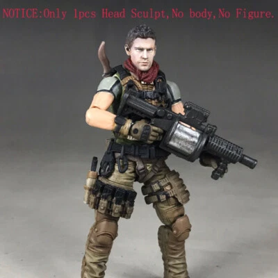 Delicate Paint 1/18 The Resident Evil Cartoon Chris Head Sculpt Fit 3.75" Figure - Image 1 of 4