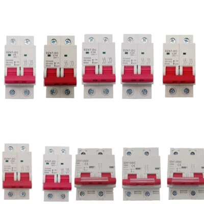 MUELLERSTAR Universal Miniature Mini Circuit Breaker DC MCB Din Rail 2 Pole Air Switch 500v