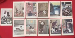 Lassie Come Home Buchillustrationen Stefan Palninc Surrealisam Rough Collie Hund - Bild 1 von 14