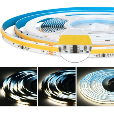 5/10m WS2811 cob Horse Race LED Strip Light Running water Backflow Marquee 24V - Image 1 of 4