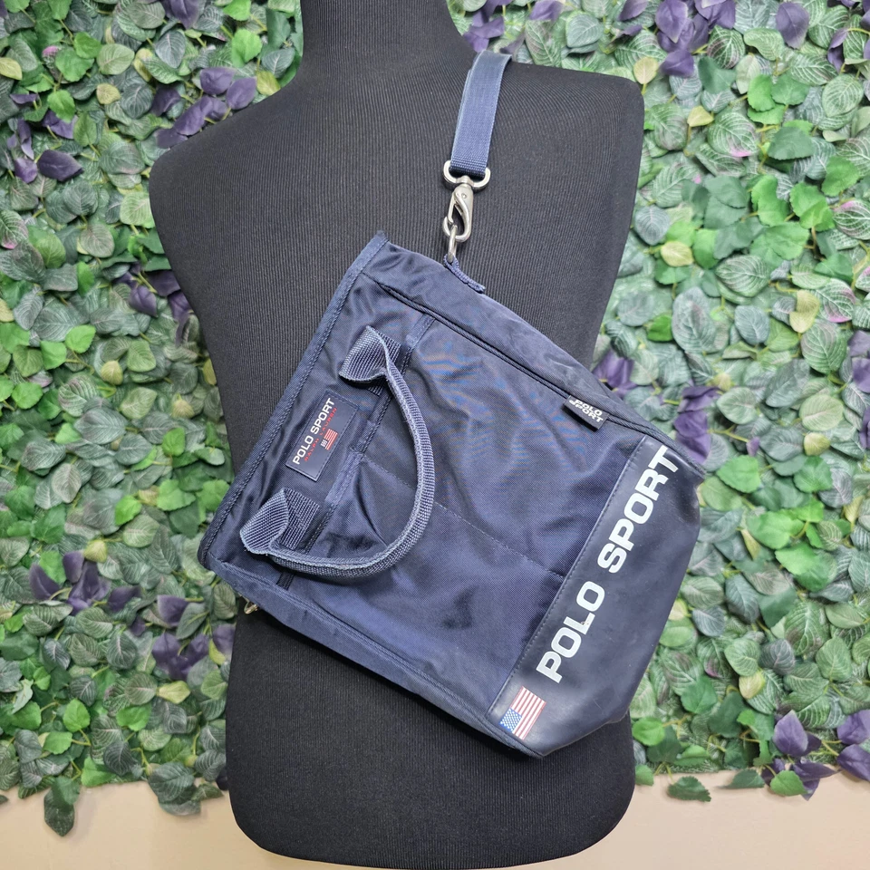 Polo Sport Ralph Lauren Bag Messenger Crossbody Shoulder Blue Vintage 90s Y2K - Image 1 of 4