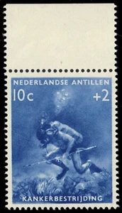 NETHERLANDS ANTILLES B48 - Fight Against Cancer "Scuba Diver" (pb52148) - Picture 1 of 1