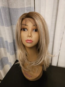 New FULL LACE FRONT LAYERED Mixed Blonde Highlights Wig Strawberry Blonde - Picture 1 of 5