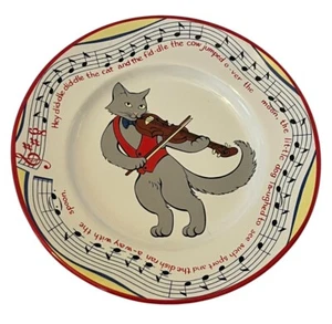 Tiffany & Co Teller Hey Diddle Diddle Katze und die Geige Kinderreim 7" - Bild 1 von 10