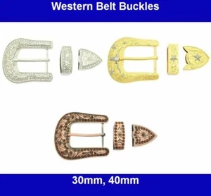 Exclusivas hebillas de cinturón occidental con cristales - 30 mm, 39 mm, 40 mm - fundición a presión zinc - Imagen 1 de 7