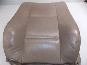 BMW E46 Front Seat Back Leather Cushion Tan Left OEM 99-05 323 325 328 330 - Picture 1 of 6