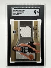 2005-06 UD SWEET SHOT MANU GINOBILI SWEET SWATCHES GOLD JERSEY 38/50 SPURS POP 1
