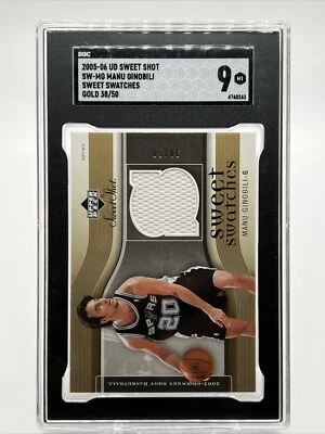 2005-06 UD SWEET SHOT MANU GINOBILI SWEET SWATCHES CAMISETA DORADA 38/50 SPURS POP 1 Foto 1 de 2