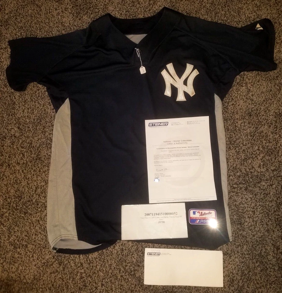 Camiseta 2007 Tony Pena #52 Jogo Usado Spring Training Road BP Faça uma Oferta - Imagem 1 de 4