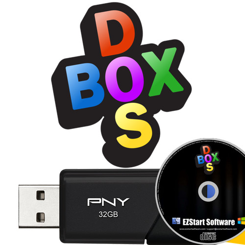 DOSBox emulator to run old DOS games on 32GB USB