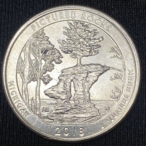 2018 P Washington ATB Quarter 25c High Grade ERROR Off Center #39557 Cover