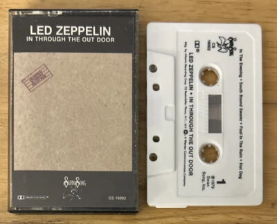 Led Zeppelin In Through The Out Door Cassette Tape CS16002 (Swan Song 1979 Used) - Image 1 of 4