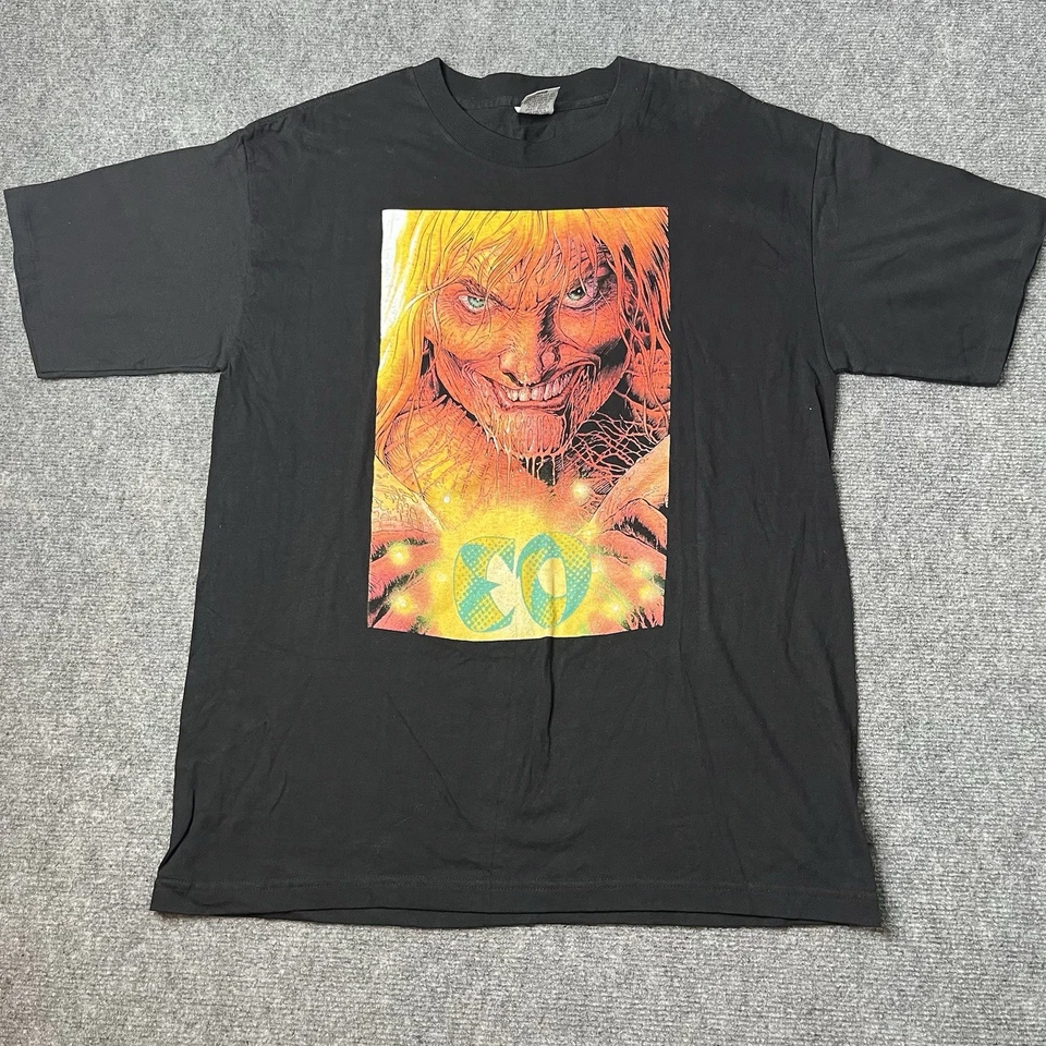 Винтажная футболка EO Comic Book промо мужская L одинарный шов 1990-е футболка ужасов РЕДКАЯ - Изображение 1 из 4