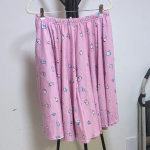 Verspielter rosa Skaterrock mit lustigem Print - Bild 1 von 4