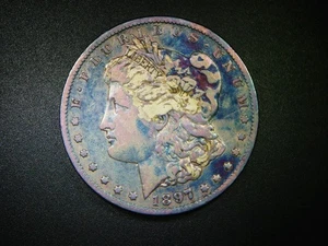 MONEDA CALIDAD COLECCIONISTA DÓLAR PLATA MORGAN 1897-O BELLAMENTE TONIFICADA M-682 - Imagen 1 de 5