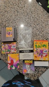 Ren & Stimpy Show: Buckaroo (NES, 1993) Complete w/Poster Pristine Condition 