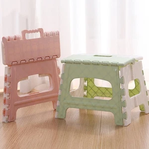 Plastic Foldable Stools Multi Purpose Portable Stools For Indoor And Outdoor - Picture 1 of 13