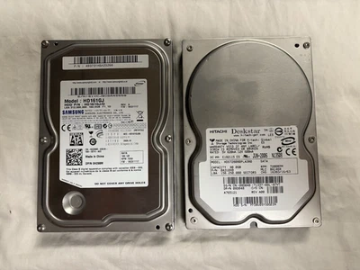 Samsung 160 GB & Hitachi 80 GB SATA drives 7200 RPM tested and wiped - Image 1 of 2