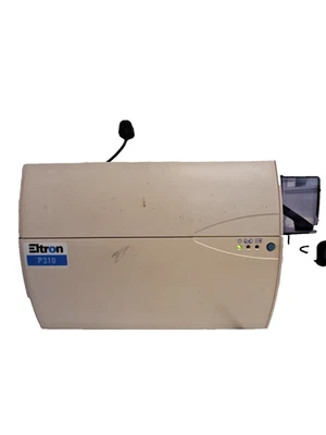 Zebra Eltron P310CM Desktop Thermal ID Card Badge Printer P310 | Powers On - Image 1 of 3