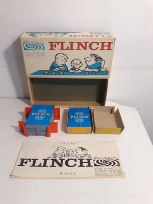 Parker Brothers  Famous Card Game Flinch Vintage Some Cards Missing.  - Image 1 of 4