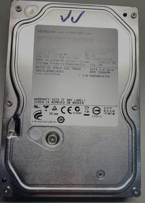 Used Hitachi 500GB SATA II Deskstar model HDS721050CLA362 - Image 1 of 4