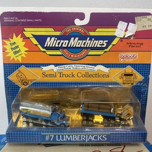 Galoob Micro Machines #7 LUMBERJACKS COLLEZIONE SEMI CAMION - Foto 1 di 10