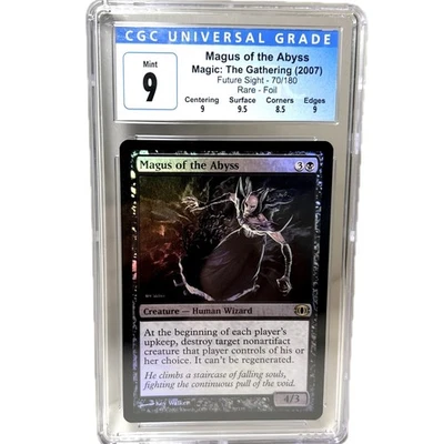 MAGUS OF THE ABYSS Rare Foil Future Sight 70/180 2007 CGC Graded 9 Mint MTG - Image 1 of 4