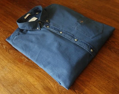 GANT size 3XL Men's Jeans Shirts Denim Blue - Image 1 of 4