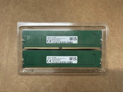 SK Hynix 16GB (2x8GB) PC5 5600B MFG: W/Year 17/25 HMCG66AGBUA084N BA DDR5 UDIMM - Image 1 of 4
