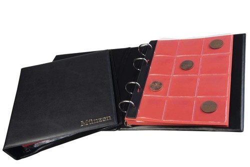 SCHULZ Münzblätter – 10 Blätter Mit Je 35 Taschen Für Kleinmünzen (27x27 Mm), Säurefrei Und Archivsicher