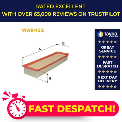 Air Filter fits PEUGEOT 206 1.4 1998 on TU3A Wix 1444CQ 1444FC 1444TL Quality - Image 1 of 4