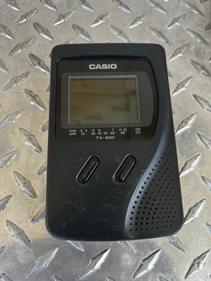 Casio TV-600B Portable LCD Analog Color Television Untested - Image 1 of 2