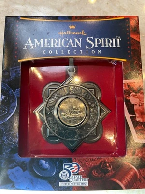 Украшение Hallmark Keepsake коллекция American Spirit четверть доллара ВИРДЖИНИЯ - Изображение 1 из 2