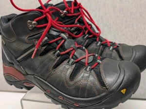 KEEN Coven Mid Trekking Boots US 13 Black Leather Waterproof 1276-BKMB - Picture 1 of 10