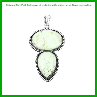 Новогодняя сделка серебро лимон хризопраз камень винтажный ободок богемное подвеска - Изображение 1 из 4