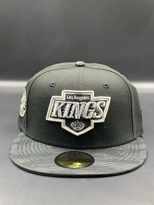 Exclusivo sombrero ajustado New Era 59Fifty de Los Angeles Kings - negro/tonal camuflaje 7 1/8 Foto 1 de 4