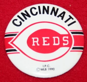 Vintage 1990 CINCINNATI REDS Pinback Button MLB Baseball 2.25" Pin - Picture 1 of 4