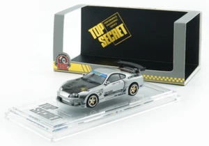 BM Creations X Top Secret Toyota Supra GT-300 - Silver - Philippines LE 1:64 Car - Picture 1 of 5